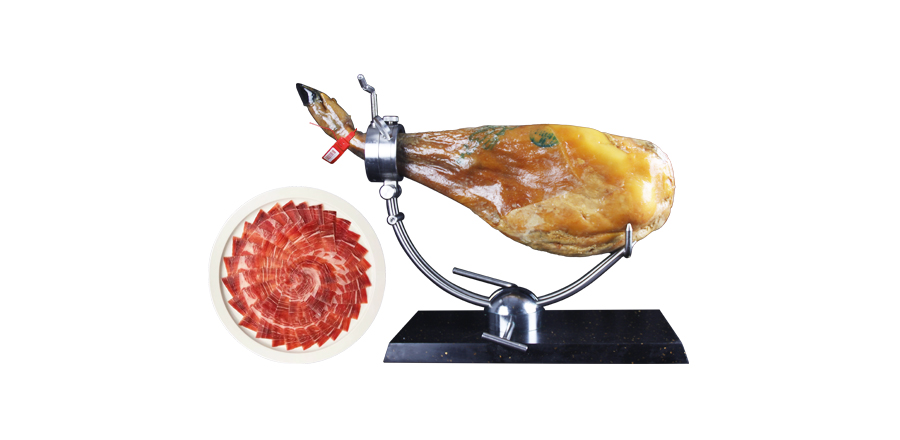 75% Iberian acorn-fed black pig bone-in leg (fore leg)